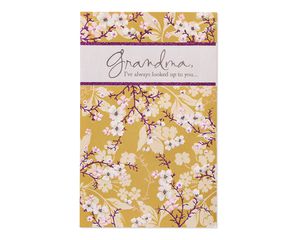 Yellow Floral Mother's Day Card for Grandma 