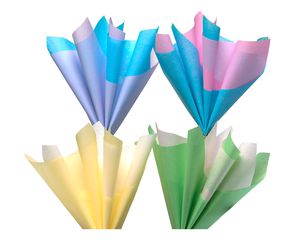 pastel multi-colored tissue paper 40 sheets