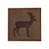 Mud Pie Standing Deer Faux Leather Coaster Set