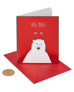 Bear Hug Valentine's Day Greeting Card 