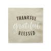Thankful Grateful Blessed Paper Lunch Napkins, 20-Count