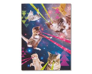 Outer Space Cats Blank Card