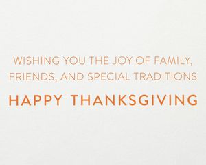 Blessed Happy Thanksgiving Greeting Card 
