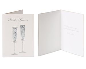 Outfits and Champagne Wedding Greeting Card Bundle, 2-Count