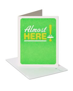 Almost Here Baby Congratulations Card