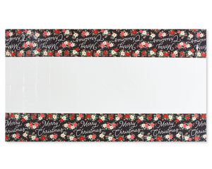 Winter Floral Plastic Table Cover, 54