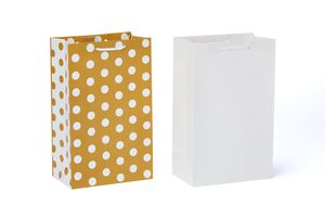 Gift Bags and Tissue Paper Bundle, 6 Count