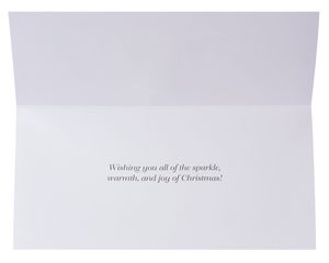 Silver and Gold Forest Christmas Boxed Cards, 8 Count
