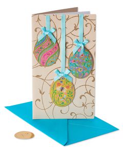 Hanging Eggs Easter Greeting Card