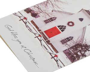Snowy Church Christmas Boxed Cards, 14 Count