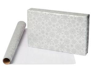 Silver Holiday Wrapping Paper