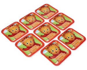 Toys 5973196 American Greetings American Greetings Daniel Tiger 8-Count Dessert Square Plate,