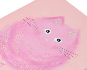 Cotton Candy Cat Birthday Greeting Card
