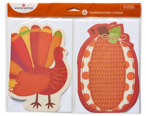 Turkey Thanksgiving Card, 6-Count