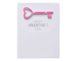 Heart Key Valentine's Day Card