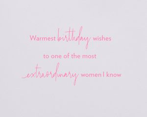 Extraordinary Woman Birthday Greeting Card 