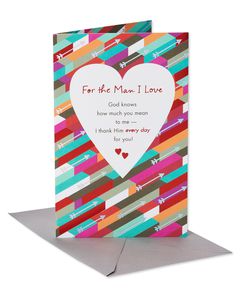 Religious Grateful Heart Valentine's Day Card for Husband