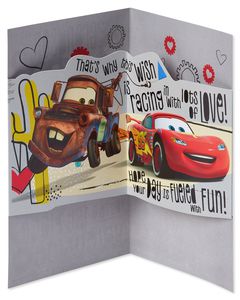 Cars Valentine's Day Card for Grandson