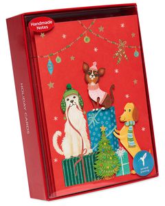 Christmas Dogs Holiday Boxed Cards, 8-Count
