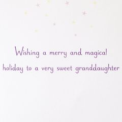 Merry and Magical Holiday Christmas Greeting Card for Granddaughter