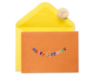 Happy Birthday Text Birthday Greeting Card