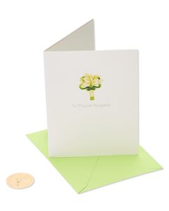 Lillies Sympathy Greeting Card 