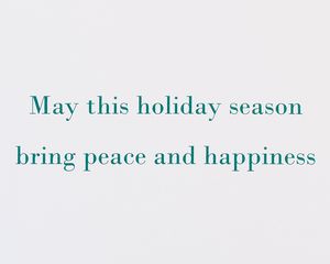 Peace and Happiness Christmas Boxed Cards, Wreath, 12-Count