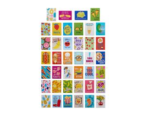 Food Lunch Box Mini Notes, 40-Count