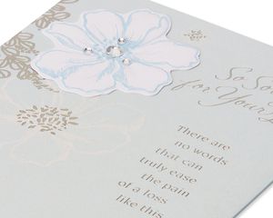 Caring Thoughts Sympathy Card 