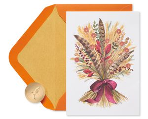 Wheat Bunch Thanksgiving Greeting Card