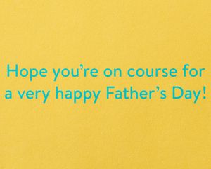 On Course Golf Father's Day Greeting Card