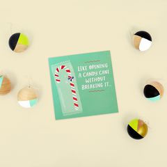 Candy Cane Christmas Greeting Card