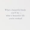 Beautiful Bride Wedding Card