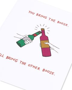 bring booze holiday card