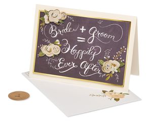 Chalkboard Wedding Greeting Card