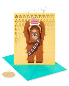 Chewie Birthday Greeting Card 