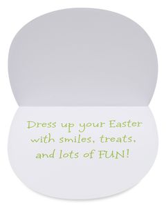 Dress Up Your Easter Easter Greeting Card with Mask