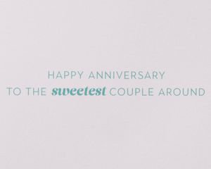Sweetest Couple Anniversary Greeting Card for Couple
