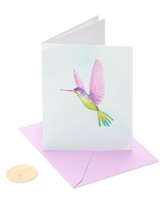 Hummingbird Birthday Greeting Card