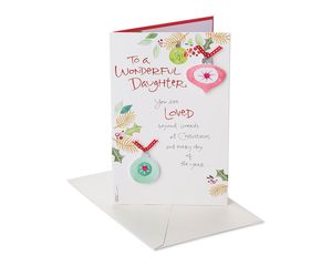 Loved Christmas Card for Daughter