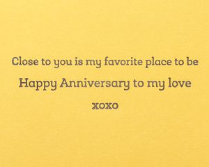 Side of the Bed Funny Anniversary Greeting Card 