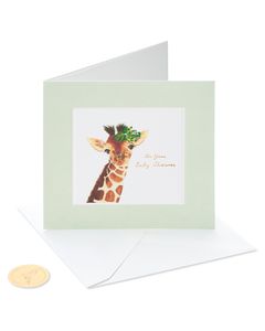 Giraffe Baby Shower Greeting Card 