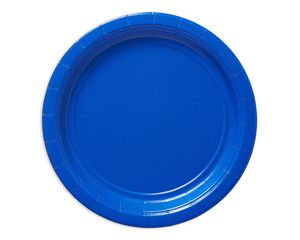 Bright Royal Blue 10 Paper Plates | 20ct