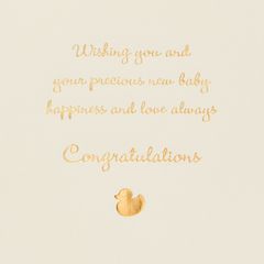 Welcome Little One New Baby Greeting Card 