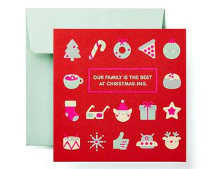Christmas-ing Christmas Greeting Card for Family