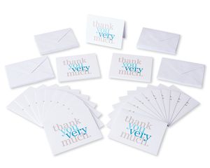 Thank You Very Much Cards and Envelopes, 50-Count
