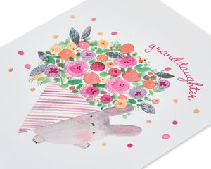 Bringer Of Flowers Birthday Greeting Card