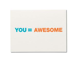 you = awesome thank you card