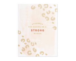 made me strong mother's day card