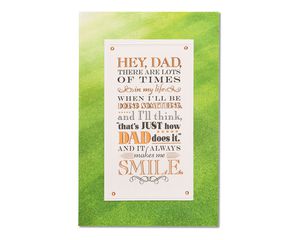 proud father's day card from son